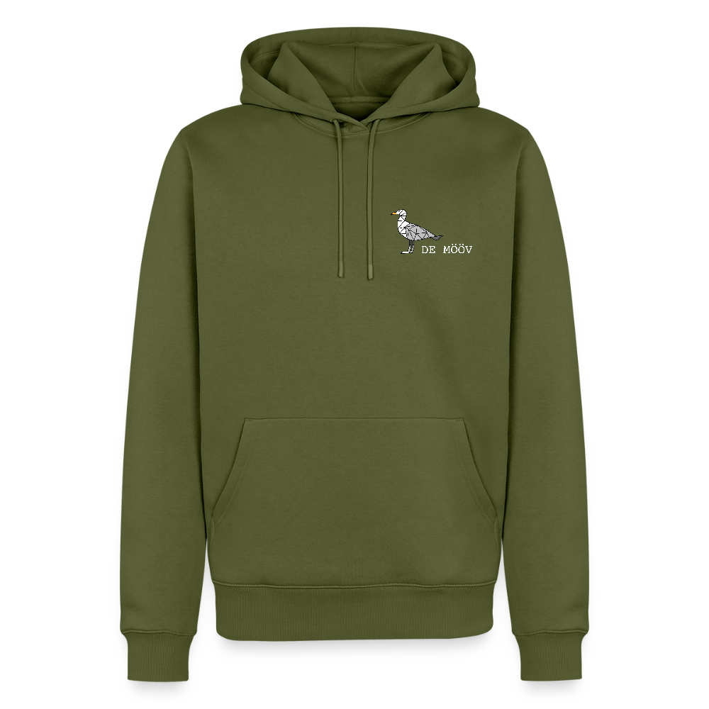 Herren Premium Hoodie - de Mööv (weiss) - Khaki