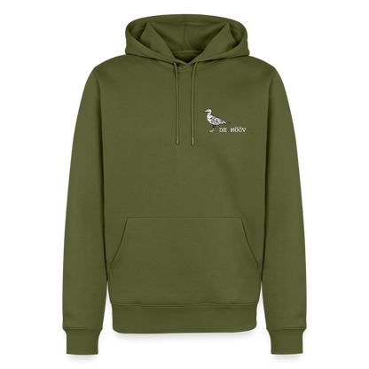 Herren Premium Hoodie - de Mööv (weiss) - Khaki