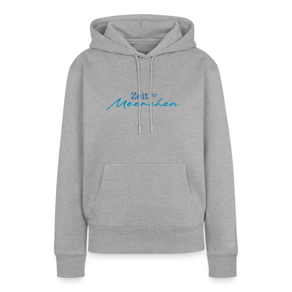 Damen Premium Hoodie - Zeit für Meerchen - Grau meliert