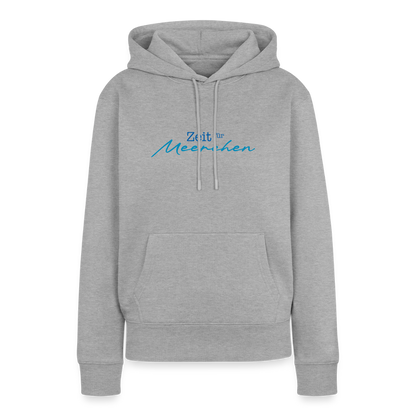 Damen Premium Hoodie - Zeit für Meerchen - Grau meliert