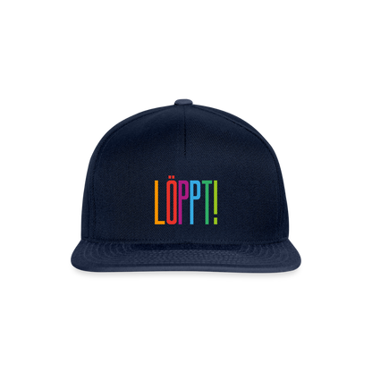 Snapback Cap - Löppt! - Navy/Navy
