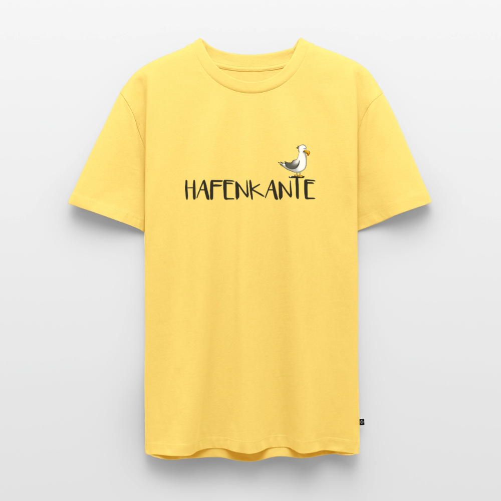 Hafenkante - Herren Premium Bio T-Shirt - Pastellgelb