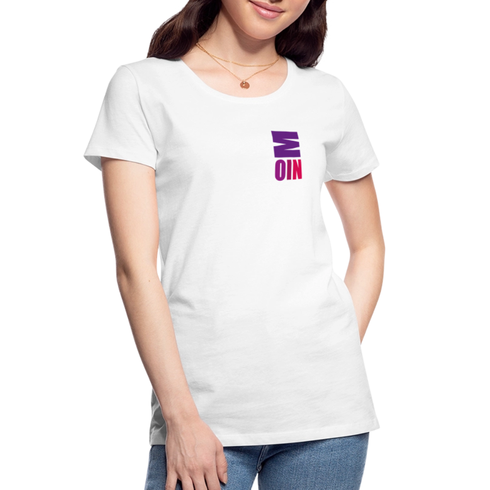 Frauen Premium Bio T-Shirt - Moin - Weiß