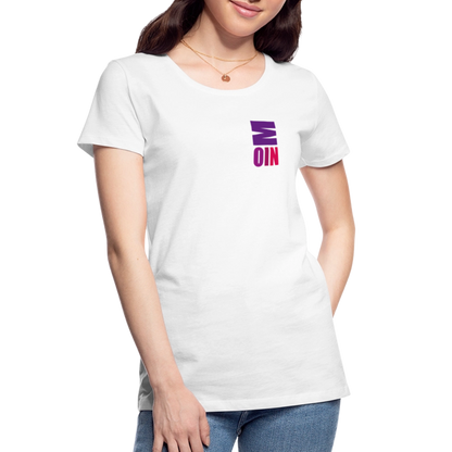 Frauen Premium Bio T-Shirt - Moin - Weiß