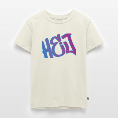 Kinder Premium T-Shirt "Hej" - Naturweiß