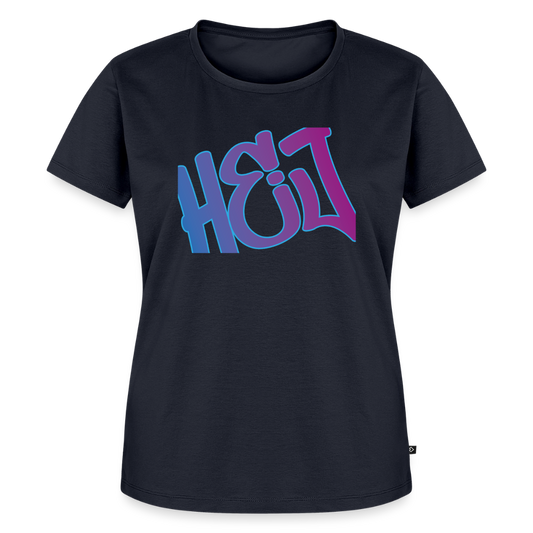 Damen Premium Bio T-Shirt - Hej - Navy