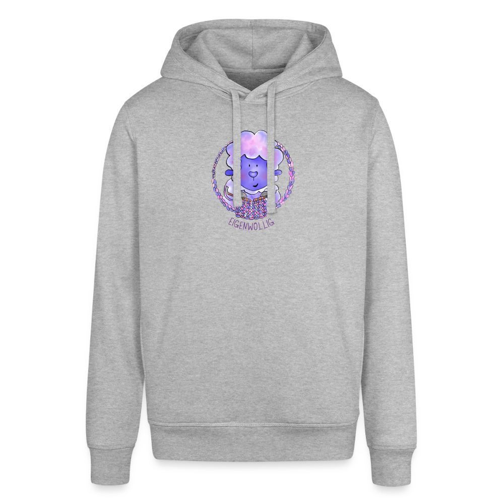 Unisex Bio-Hoodie - Eigenwollig - Grau meliert