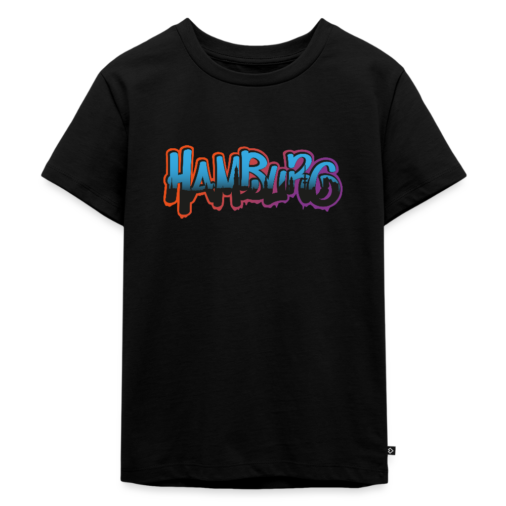 Kinder Premium T-Shirt - Hamburg - Schwarz