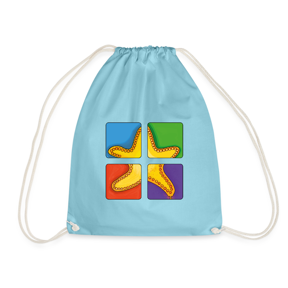 Turnbeutel - Seestern - Aqua