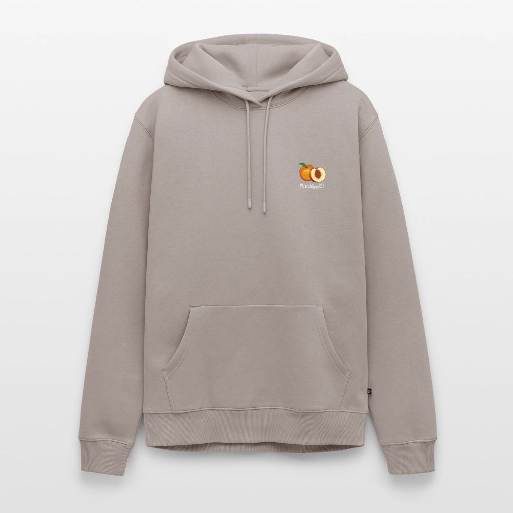 Herren Premium Hoodie - Plüschappel weiß - Taupe