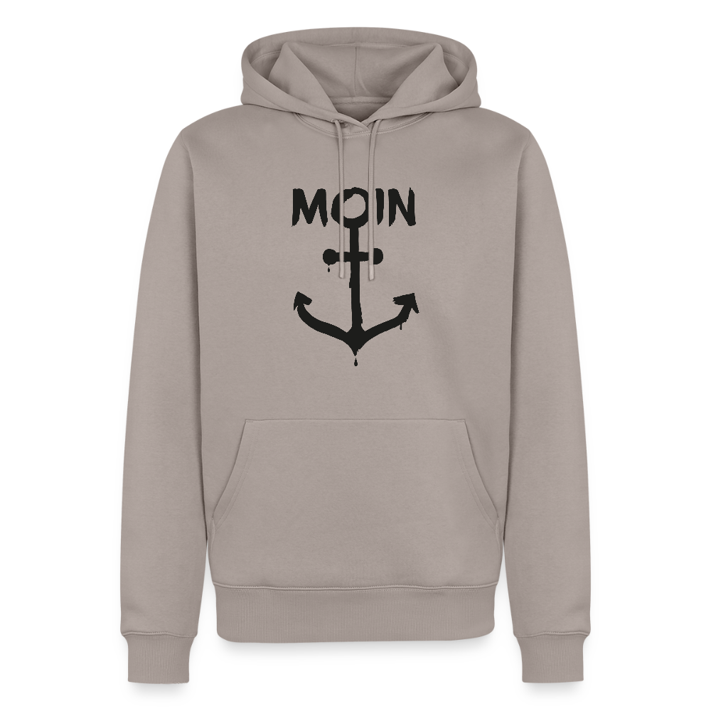 Herren Premium Hoodie - Moin Anker - Taupe