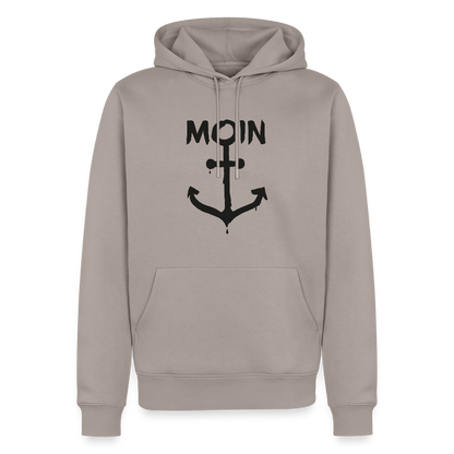 Herren Premium Hoodie - Moin Anker - Taupe