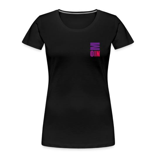 Frauen Premium Bio T-Shirt - Moin - Schwarz