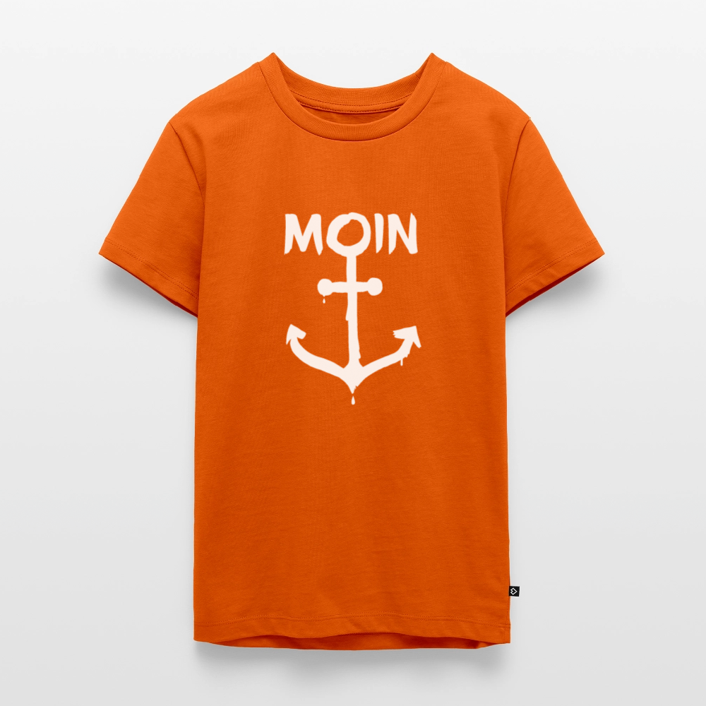 Teenager Premium T-Shirt - Moin Anker (weiss) - Orange 