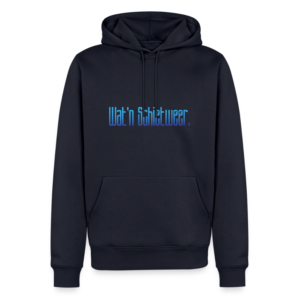 Herren Premium Hoodie - wat'n Schietweer - Navy