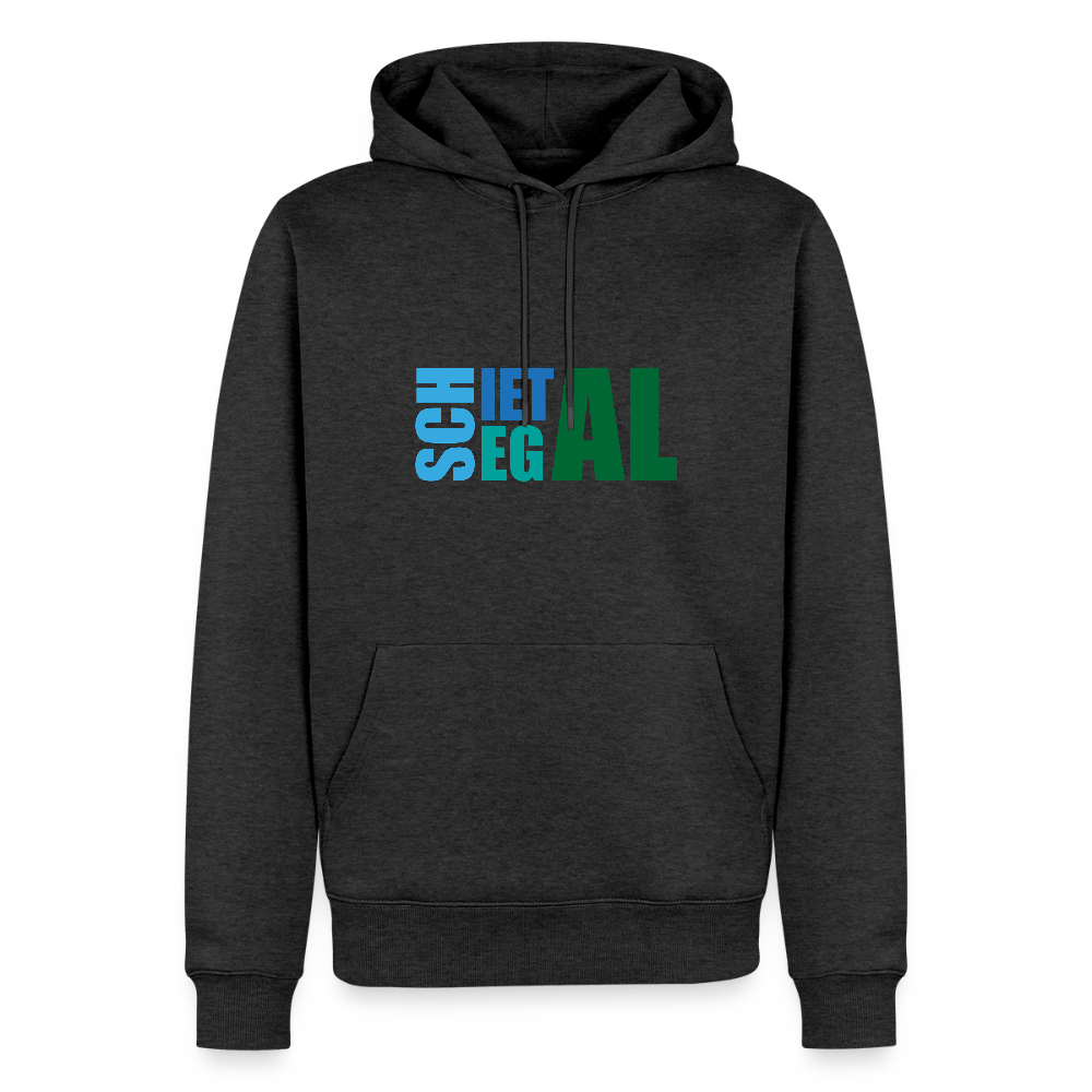 Herren Premium Hoodie - Schietegal - Anthrazit meliert