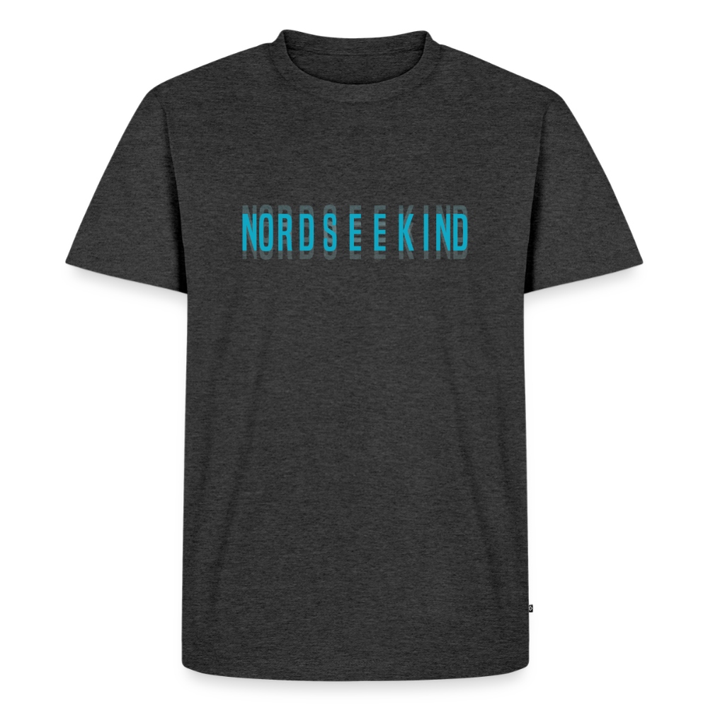 Nordseekind Herren Premium T-Shirt - Anthrazit meliert