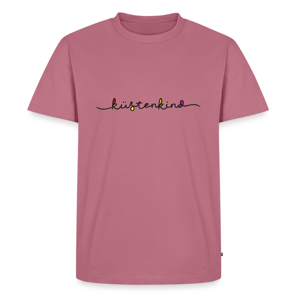 Herren Premium Bio T-Shirt - Küstenkind - Mauve