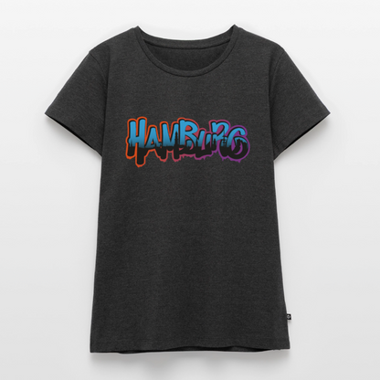 Damen Premium Bio T-Shirt - Hamburg - Anthrazit meliert