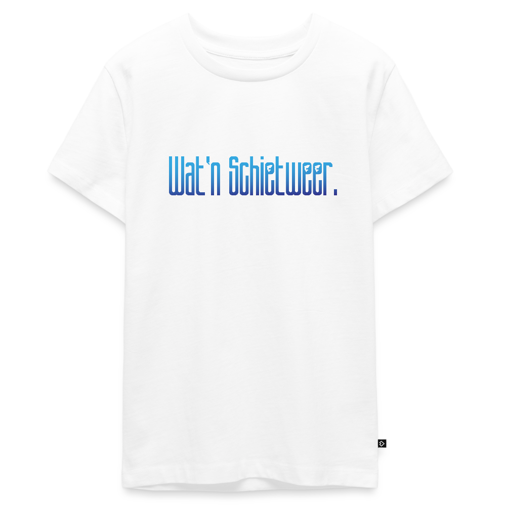 Teenager Premium T-Shirt - wat'n Schietweer - Weiß