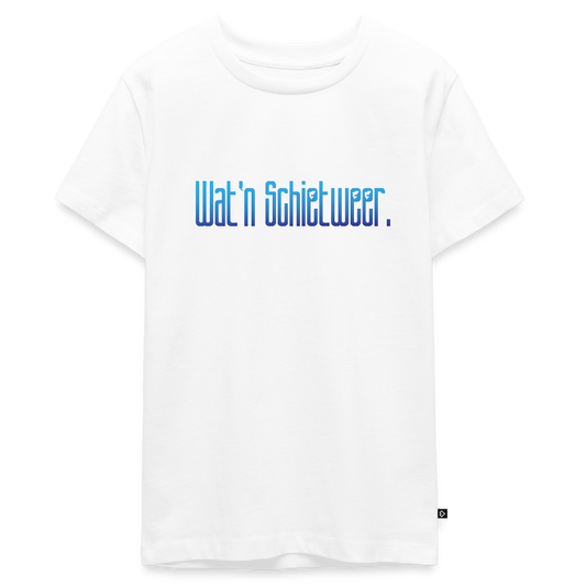 Teenager Premium T-Shirt - wat'n Schietweer - Weiß