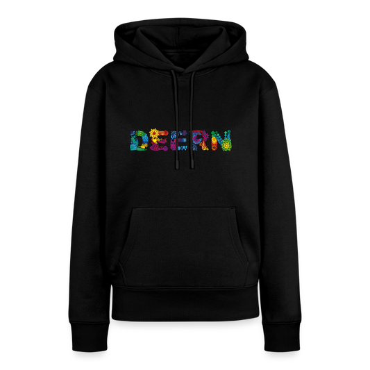 Damen Premium Hoodie - Deern - Schwarz