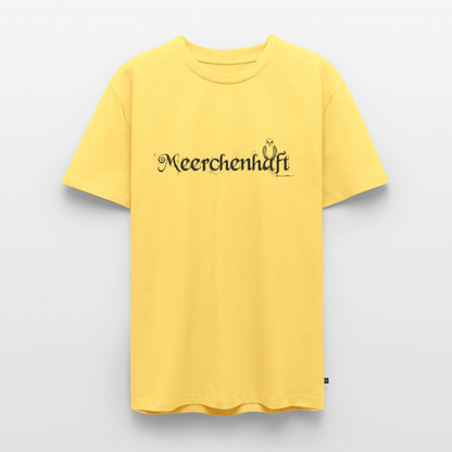 Meerchenhaft Herren Premium T-Shirt im nordischen Stil - Pastellgelb