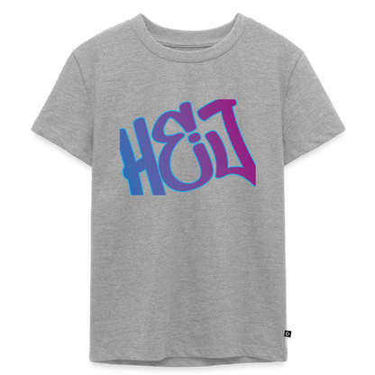 Kinder Premium T-Shirt "Hej" - Grau meliert