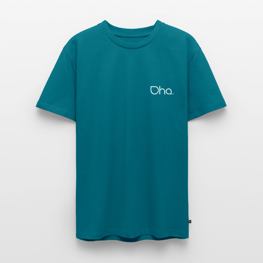 Oha - Herren Premium T-Shirt (weiß) - Petrol
