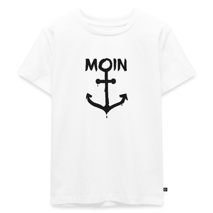Kinder Premium T-Shirt - Moin Anker - Weiß