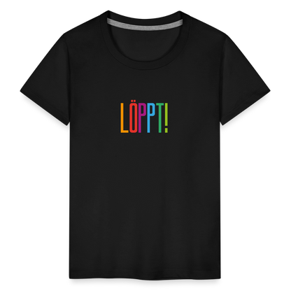 Kinder Premium T-Shirt - Löppt! - Schwarz