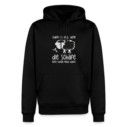 Herren Premium Hoodie - Schaf (weiss) - Schwarz