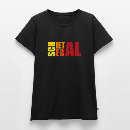Damen Premium Bio T-Shirt - Schietegal - Schwarz