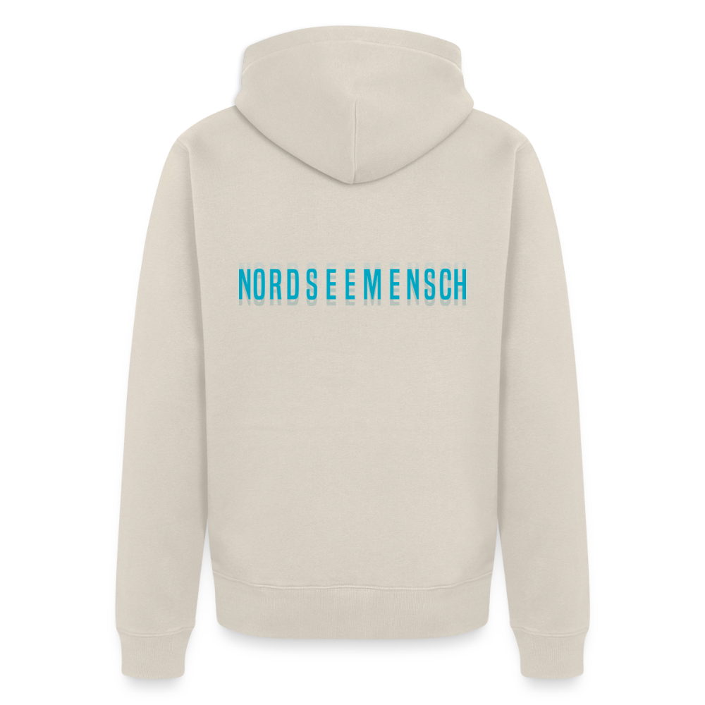 Nordseemensch - Herren Premium Kapuzenjacke - Beige