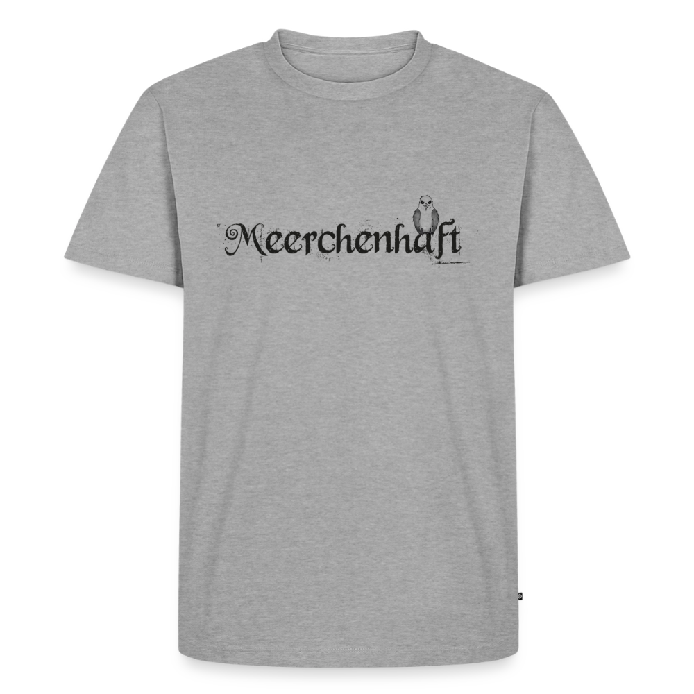 Meerchenhaft Herren Premium T-Shirt im nordischen Stil - Grau meliert