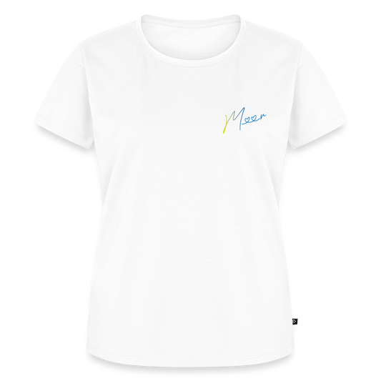 Damen Premium Bio T-Shirt - Meer - Weiß