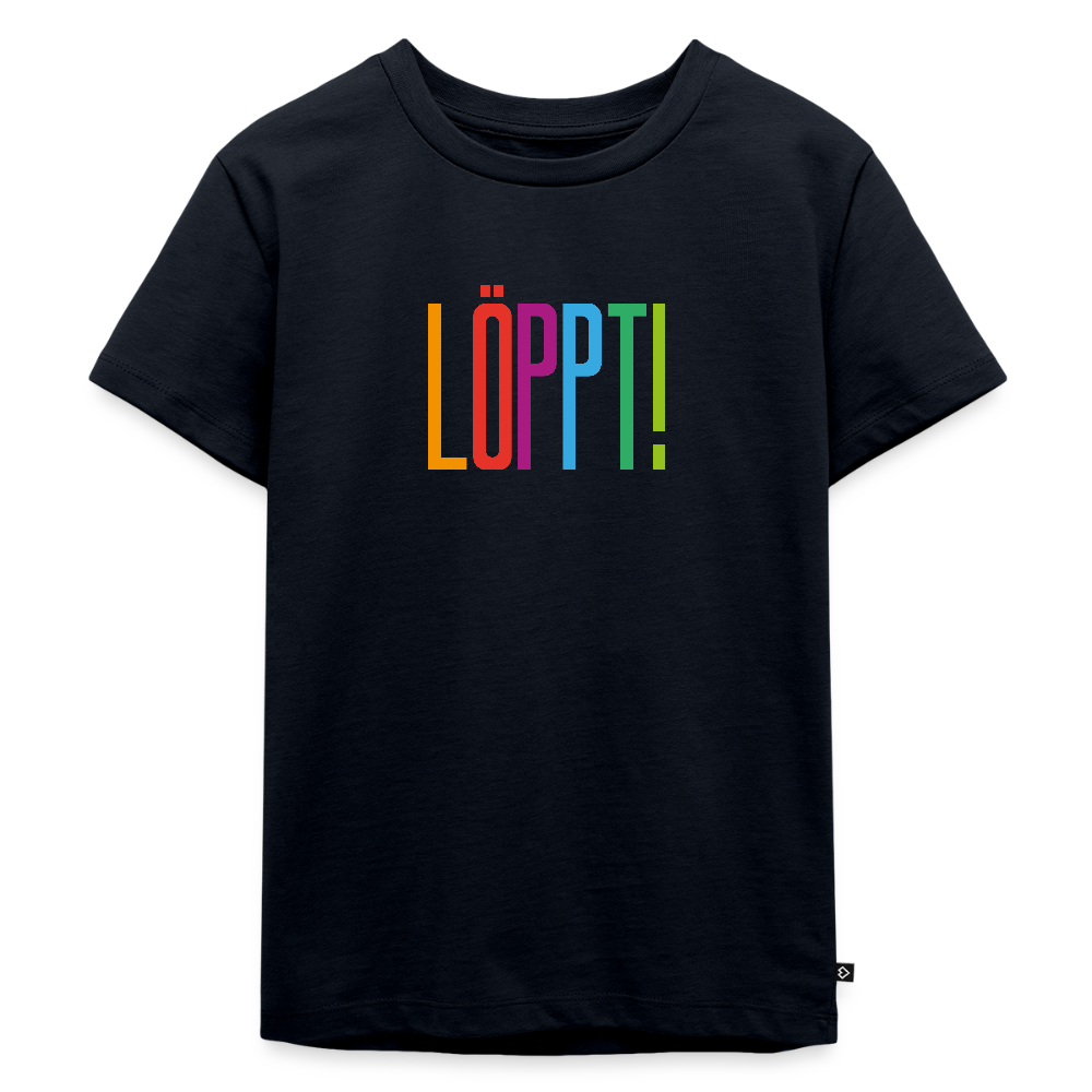 Kinder Premium T-Shirt - Löppt! - Navy