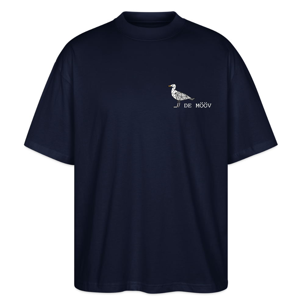 Unisex Oversize Bio-T-Shirt - de Mööv (weiss) - Navy