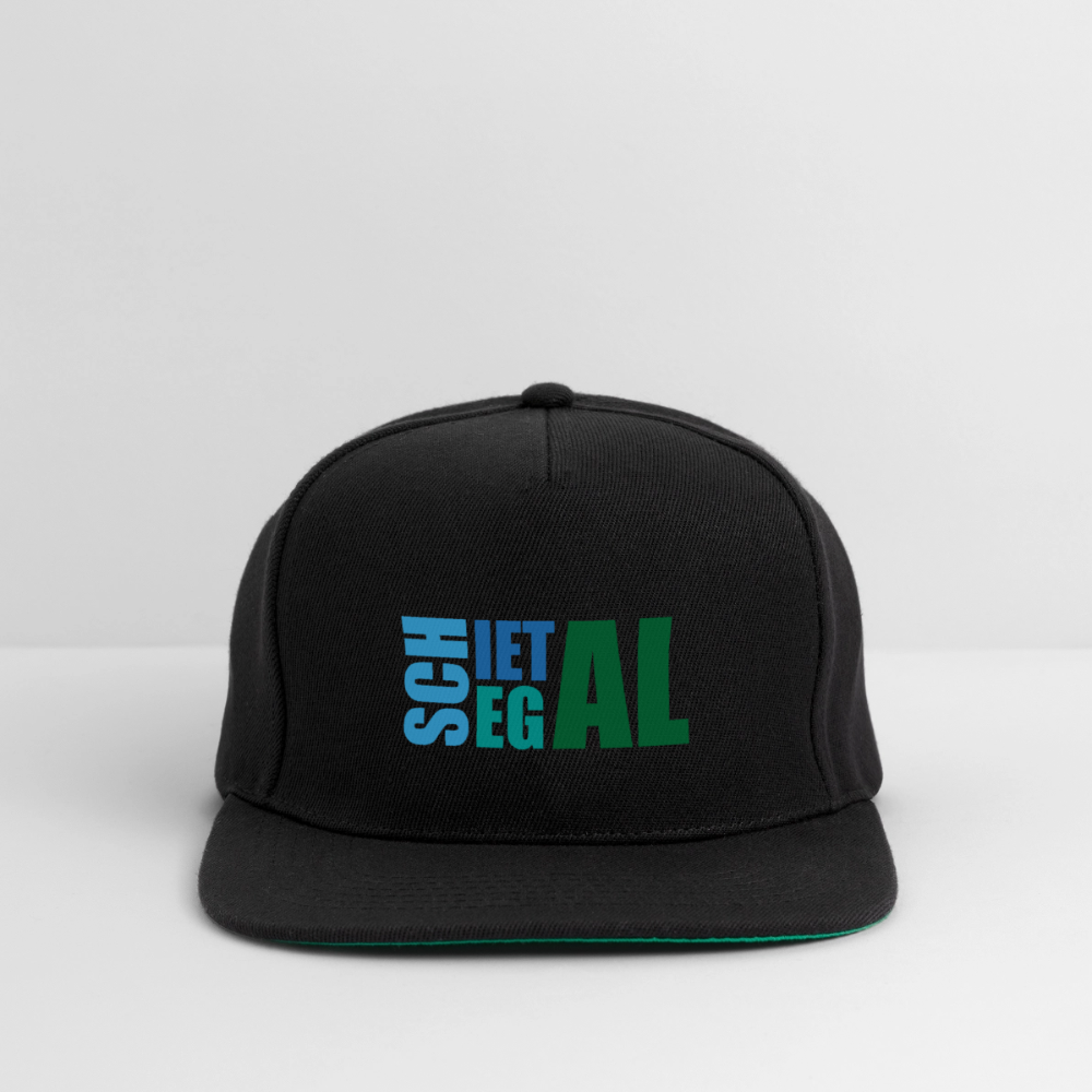 Snapback Cap - Schietegal - Schwarz/Schwarz