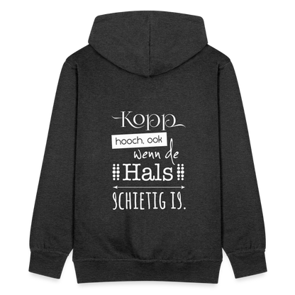 Herren Premium Kapuzenjacke  - Kopp hooch (weiss) - Anthrazit
