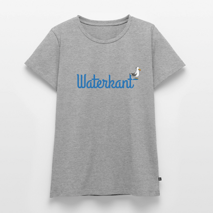 Damen Premium Bio T-Shirt - Waterkant - Grau meliert