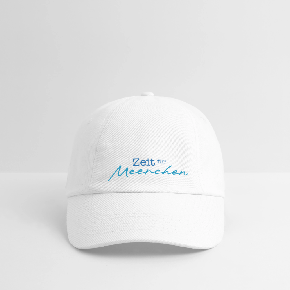 Baseballkappe - Zeit für Meerchen - Weiß/Weiß