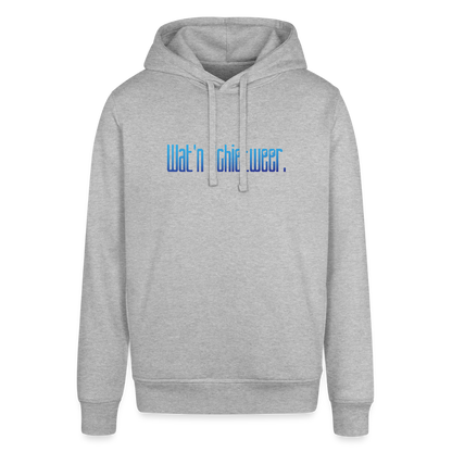 Unisex Bio-Hoodie - wat'n Schietweer - Grau meliert