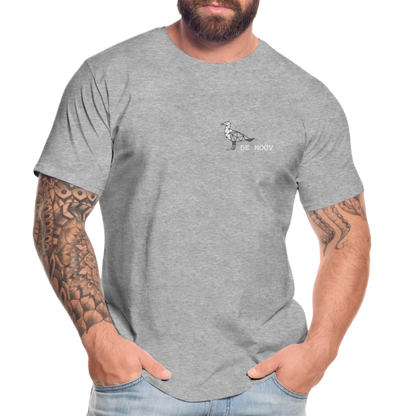 Männer Premium Bio T-Shirt - de mövv (weiss) - Grau meliert