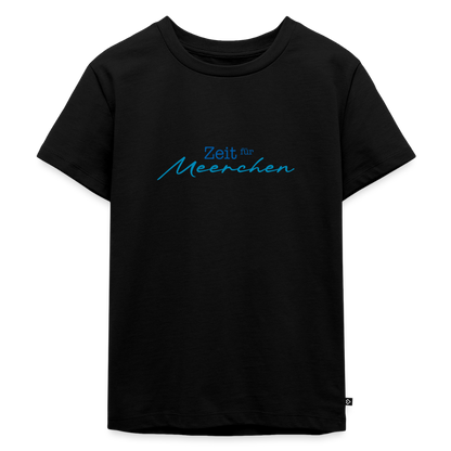 Kinder Premium T-Shirt "Zeit für Meerchen" - Schwarz