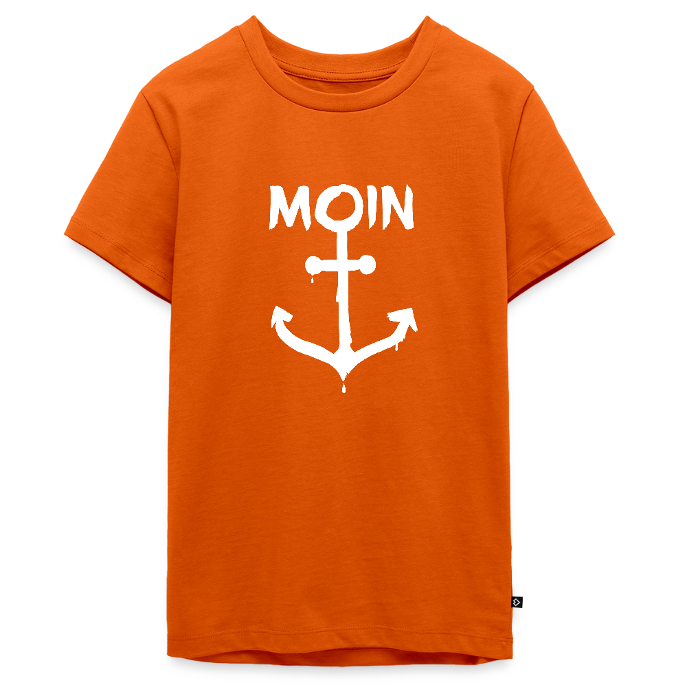Teenager Premium T-Shirt - Moin Anker (weiss) - Orange 