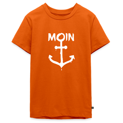 Teenager Premium T-Shirt - Moin Anker (weiss) - Orange 