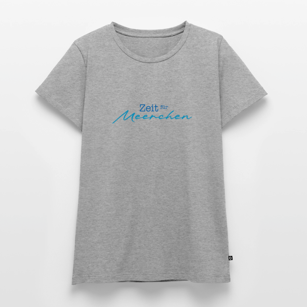 Damen Premium T-Shirt - Zeit für Meerchen - Grau meliert