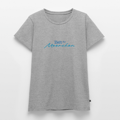 Damen Premium T-Shirt - Zeit für Meerchen - Grau meliert