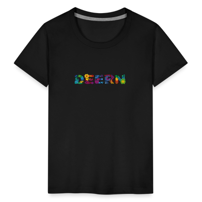Kinder Premium T-Shirt - Deern - Schwarz